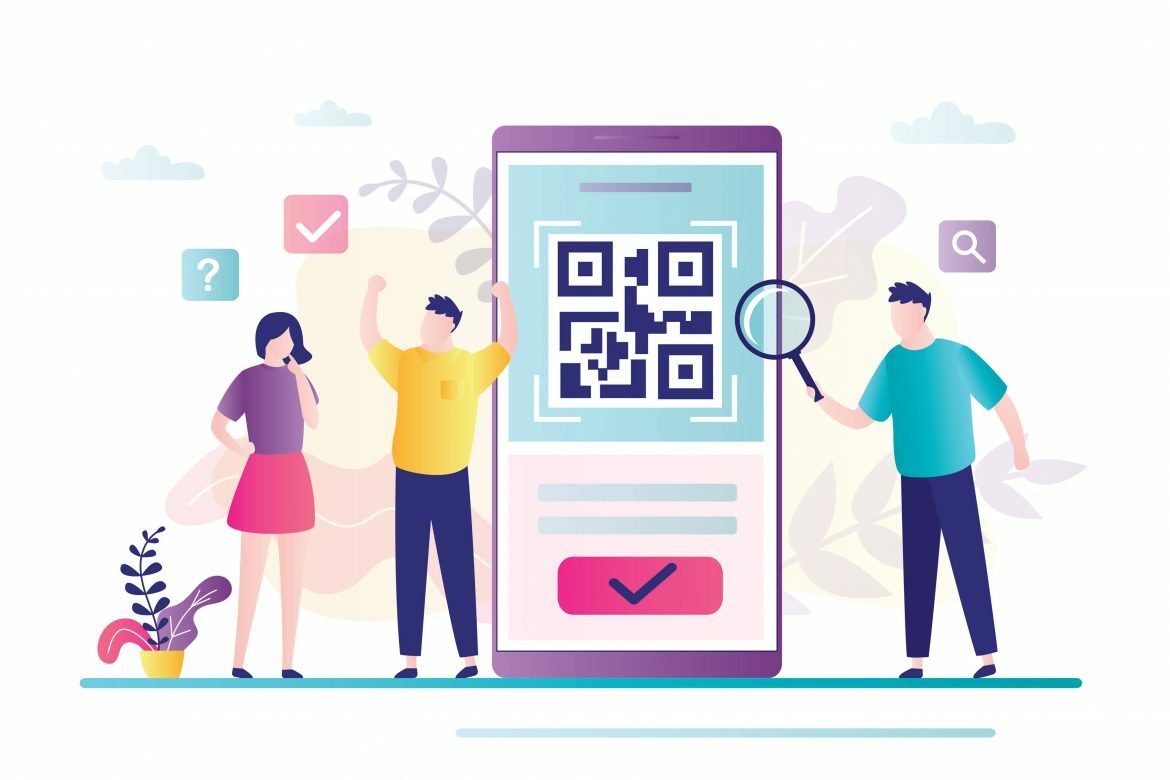 1 Visitenkarte mit QR-Code. Wo Tradition mit Technologie zusammentreffen