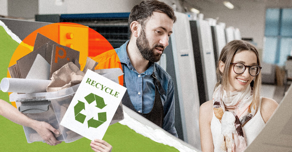 Cover na blog – recycle Wie umweltfreundlich ist das Drucken?