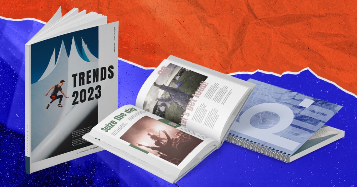 Umfangreiche Druckformate. Mehr als in zwei Sätzen