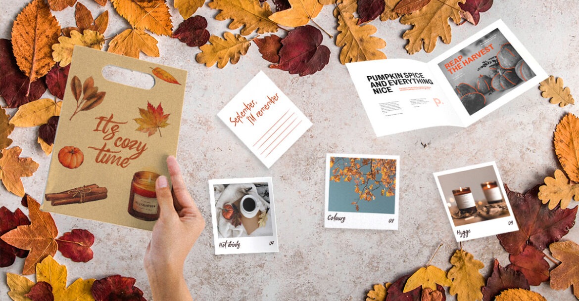 Druckinspirationen in den Farben des Herbstes