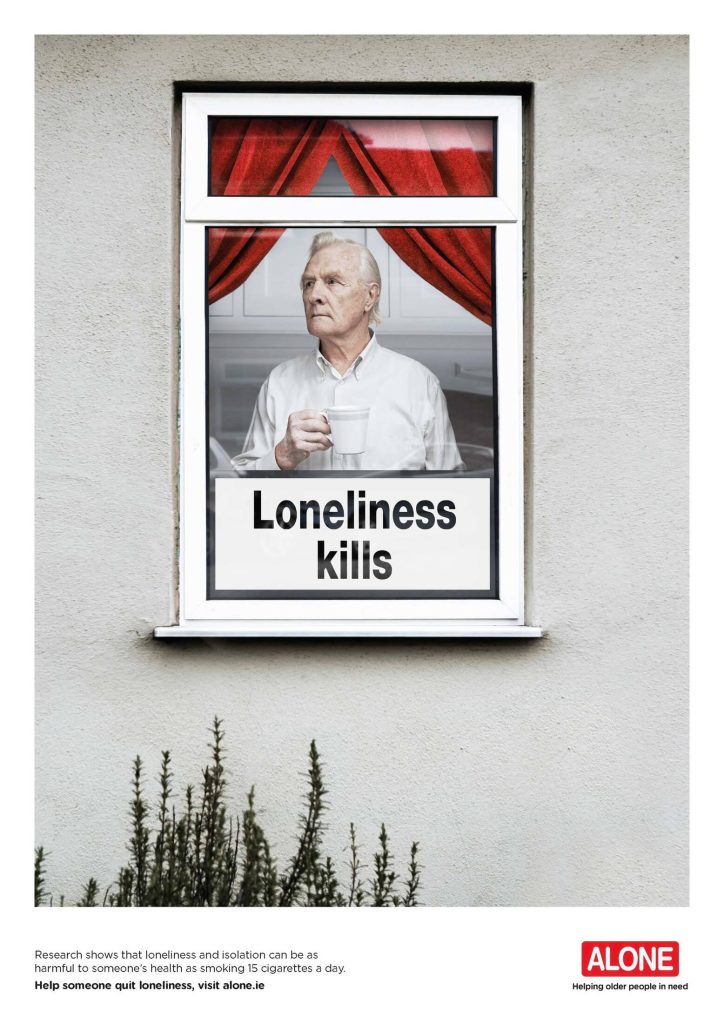 Eines der Plakate aus der Kampagne zum Thema Einsamkeit von Marlboro