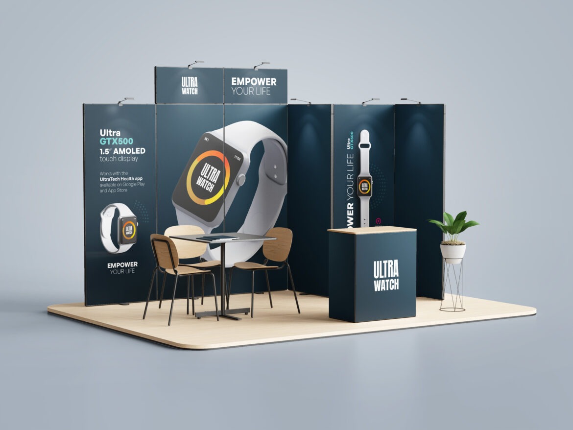 Ein einheitlicher Messestand, der die Markenbekanntheit stärkt