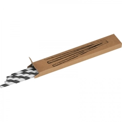 10 Stück Papiertrinkhalme