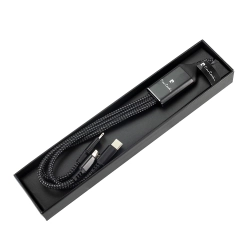3-in-1-Kabel mit beleuchtetem Pierre Cardin-Logo