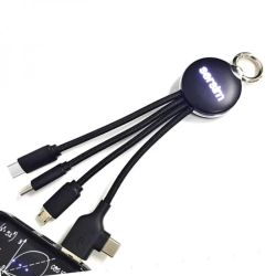 4-in-1-Kabel mit beleuchtetem Logo, RXD-368