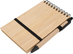 A6-Notizbuch, leer, mit Stift