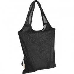 Faltbare Tasche aus recycelter Baumwolle und Polyester, 118 g/m²