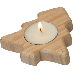 Kerzenhalter aus Holz in Form eines Weihnachtsbaums