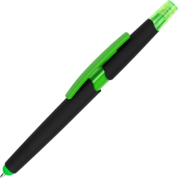 Kunststoffkugelschreiber mit Textmarker-Funktion