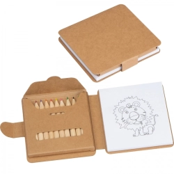Malbuch mit 12 Holzstiften