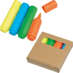 Mini-Textmarker in 4 Farben