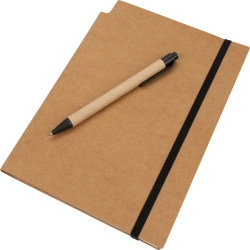 Notizbuch A5, kariert, mit Stift