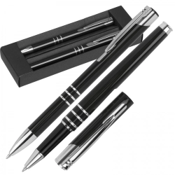 Schreibset mit Kugelschreiber und Rollerball-Stift