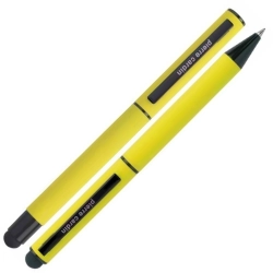 Schreibset mit Kugelschreiber und Soft-Touch-Roller von Pierre Cardin