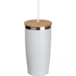 Thermobecher mit Strohhalm, 500 ml