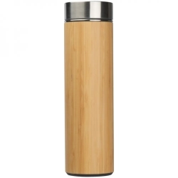 Thermosflasche aus Bambus, 550 ml