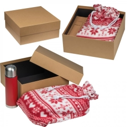 Thermoskanne (500 ml) und Weihnachtsdecke (Set)