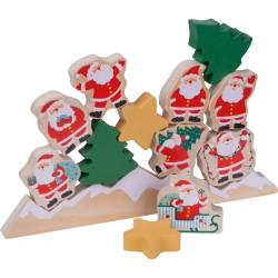Weihnachts-Balance-Spiel – aus Holz