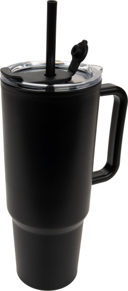XXL-Becher mit Strohhalm, 1200 ml