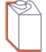Schleifenverpackung 4-eckig