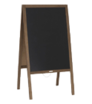 Kundenstopper aus Holz mit Kreidetafel unbedruckt