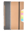 Notizbuch A5 mit Lineal und Haftnotizen