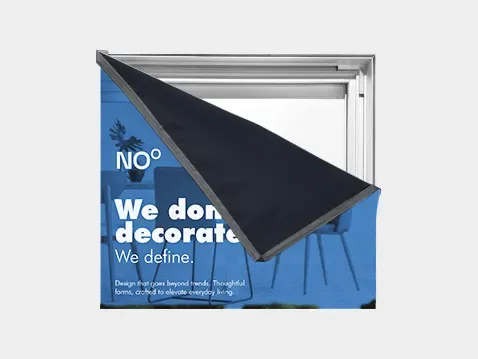 Textilbanner Blockout Blackback