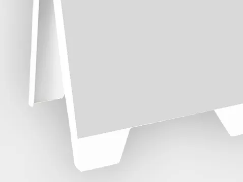 Kundenstopper aus PVC unbedruckt