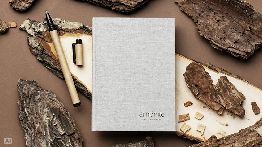 Heller A5-Wochenkalender im Hardcover mit Logo