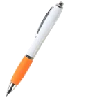Kunststoff-Kugelschreiber mit weißem Gehäuse Online-Druck