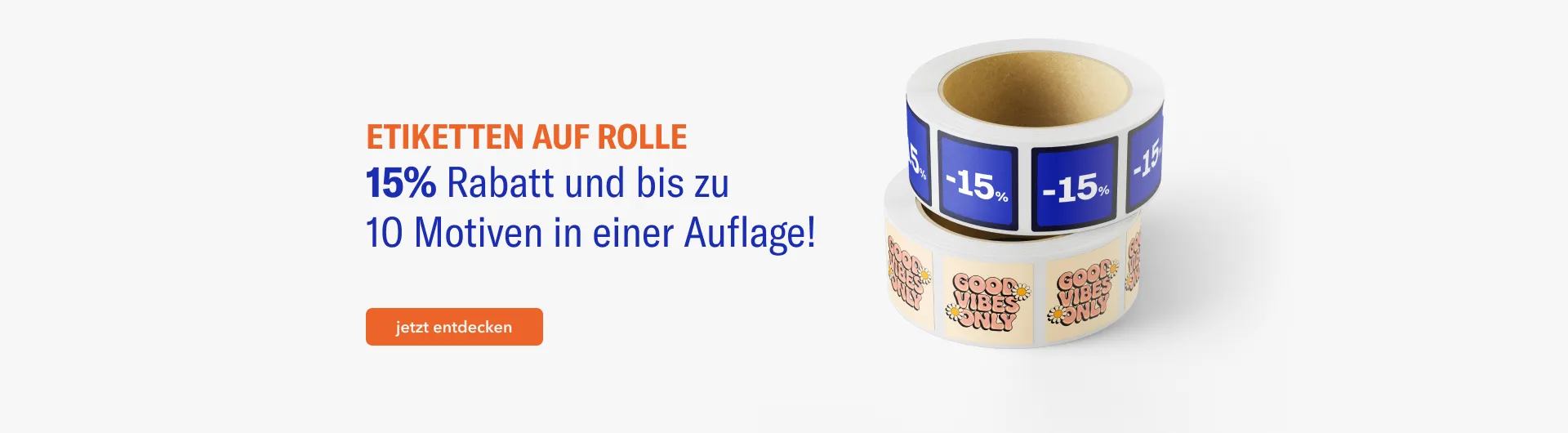 Etiketten auf Rolle