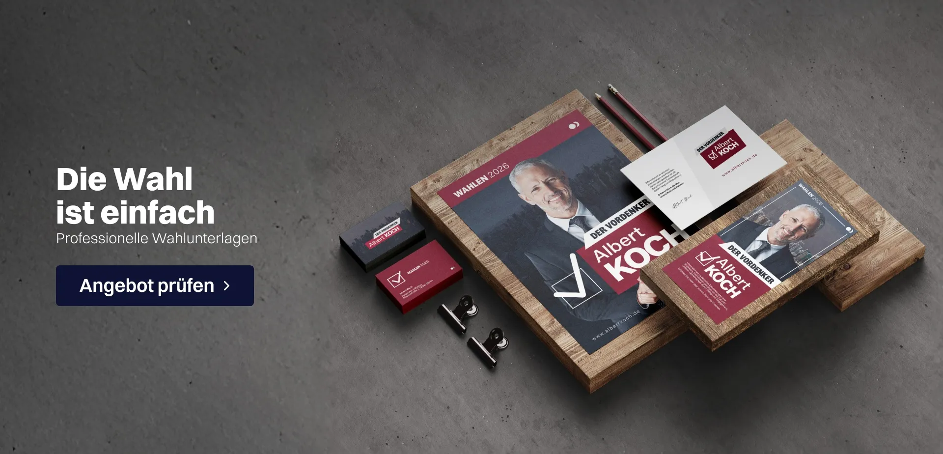 Materialien für die Wahlen 2026