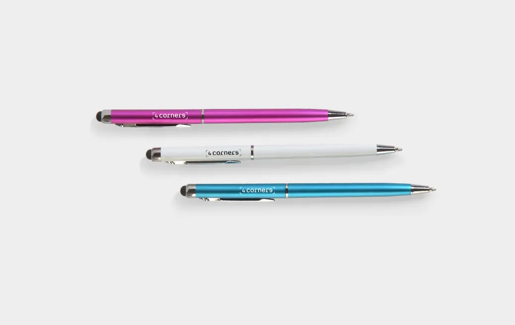 Kunststoff-Kugelschreiber mit Touchpen