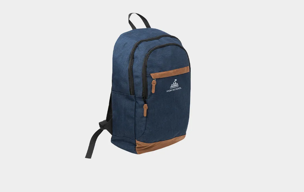 Rucksack universell 15" dunkelblau-braun