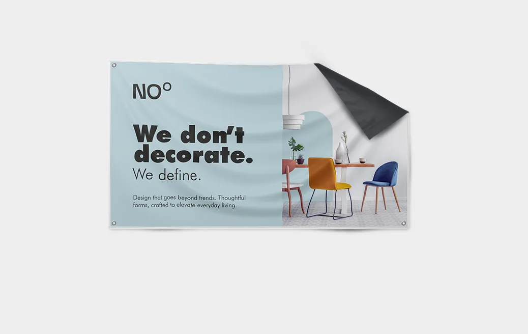 Textilbanner Blockout Blackback